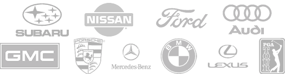 Some of our clients: GMC, Porsche, Mercedes-Benz, BMW, Lexus, PGA Tour